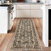 Durable Low-Pile Non-Slip Area Rug - Vintage Boho Style for Living Room, Office, Dining Room, Kids Room, and Farmhouse; Washable - 2 of 4