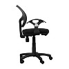 Ridstar Swivel Armchair with Wheels-Black - 3 of 4