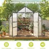 GustoWave 8x16 ft Outdoor Polycarbonate Walk-In Greenhouse Perfect for Backyard or Garden Use. - 2 of 4
