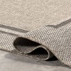 Nuloom Inaya Bordered 5x8 Indoor/Outdoor Area Rug for Living Room Patio Deck Front Porch Kitchen, Grey/Beige - 4 of 4