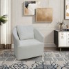 Modern Velvet 360¡ã Swivel High-Back Armchair Sofas with Upholstered Seat for Living Room, Bedroom, Office - 4 of 4