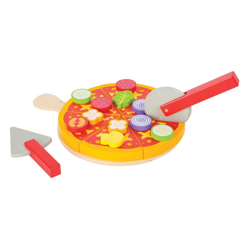Small Foot Cuttable Pizza Wooden Playset, 2 of 6