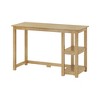 Plank+Beam Solid Wood Computer Desk with Shelves, Simple Desk for Bedroom, Home Office Study Desk, 47.25" - 2 of 4