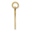 Black Bow Jewelry 14K Yellow Gold, Varsity Collection, Medium D/C Pendant Number 7 - 2 of 4