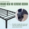 MAYEERTY 14"H Twin Size Bed Frames Metal Platform Bed No Box Spring Needed£¬Under Bed Storage, Black - 4 of 4