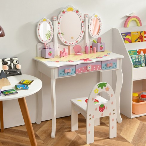 Kids white best sale dressing table