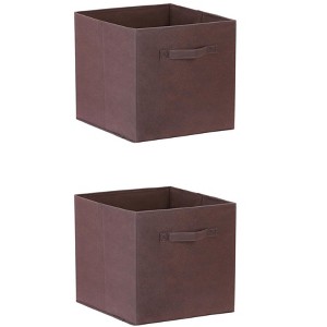 REGALWOVEN Collapsible Fabric Storage Bin with Handle for Organizing Clothes Books 2 Pcs - 1 of 4