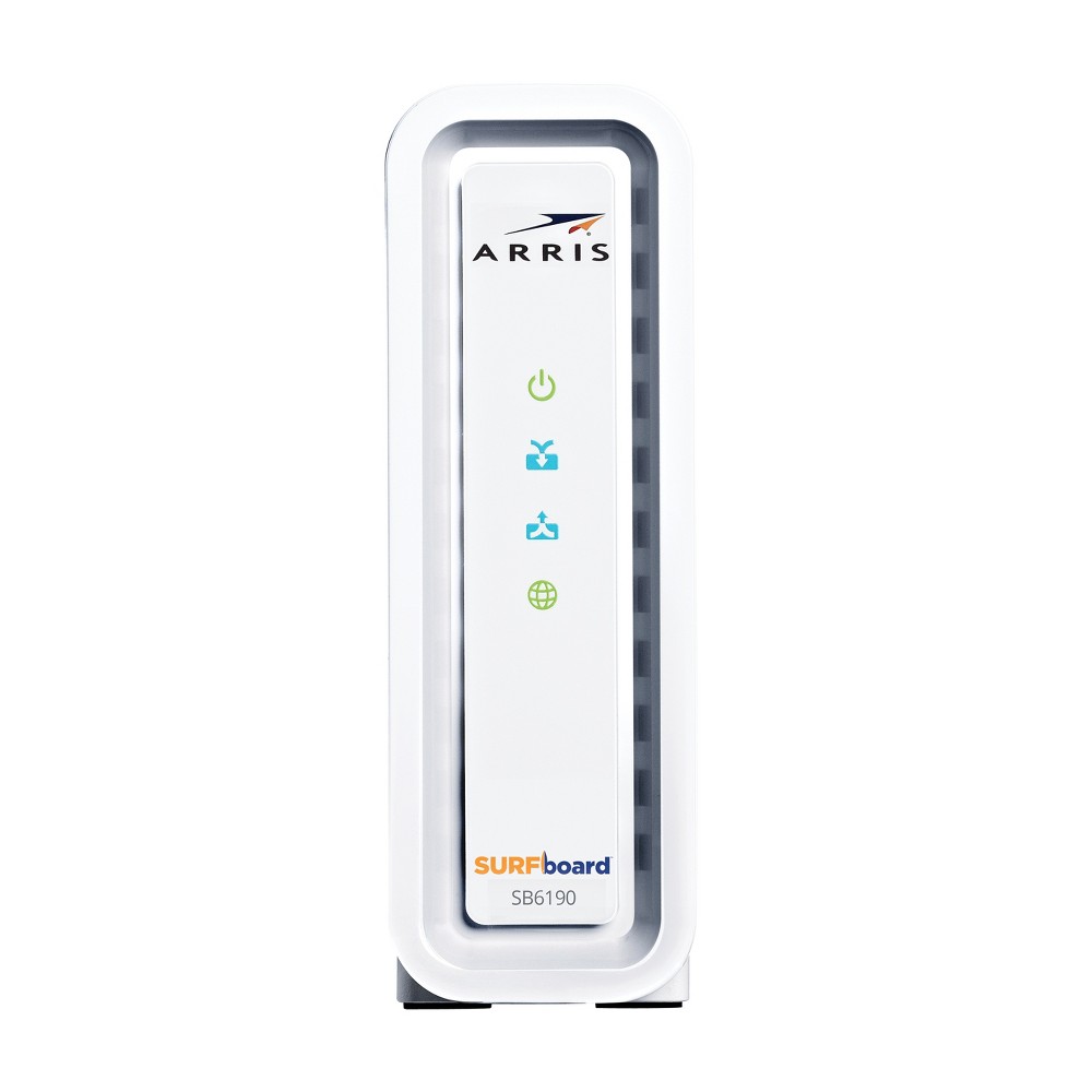 Photos - Mobile Modem ARRIS SURFboard 32x8 DOCSIS 3.0 Cable Modem, Model SB6190 (White)