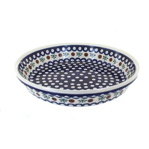 Blue Rose Polish Pottery 879 Zaklady Pie Plate - 1 of 1