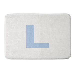 Deny Designs April Lane Art Block Monogram Memory Foam Bath Mat - 1 of 4