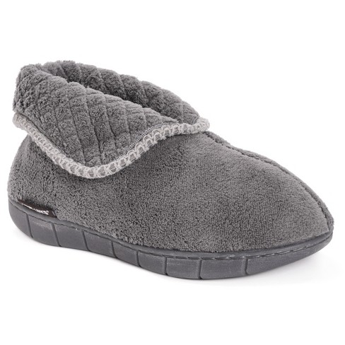 Jessica Simpson Womens Micro-suede Bootie Slipper - Grey/medium