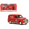 1945 "Coca-Cola" Panel Delivery Van Red 1/43 Diecast Model Car by Motorcity Classics - 4 of 4