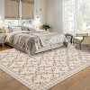Washable Modern Pattern Rug, Non-Slip, Low Pile, Soft Carpet for Living Room, Bedroom, Indoor Use. - 3 of 4