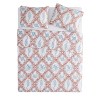 VCNY 3pc Home Coastal Coral Pink Printed Sealife Quilt Set - image 3 of 4