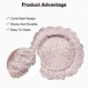 Unique Bargains Plastic Reef Trim Textured Surface Lightweight Charger Plates 10 Pcs - 3 of 4