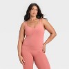 Women's Everyday Soft Ruched Cami Tank Top - All In Motion™ - 4 of 4