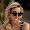 WMP Eyewear Womens Polarized Narrow Cat-Eye Sunglasses, Oval Acetate Frame, Hand-Polished - 4 of 4