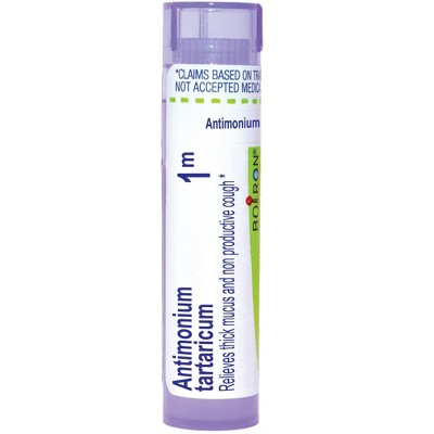 Antimonium Tartaricum 1M by Boiron Homeopathic Single Medicine For Cough, Cold & Flu  -  80 Pellet