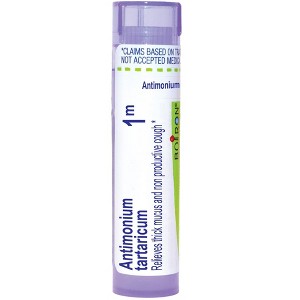 Antimonium Tartaricum 1M by Boiron Homeopathic Single Medicine For Cough, Cold & Flu  -  80 Pellet - 1 of 4