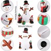 Paaaawaters 6ft Christmas Inflatables Outdoor Decorations, Blow Up Snowman Penguins Inflatable with Rotating LED Lights - 2 of 4