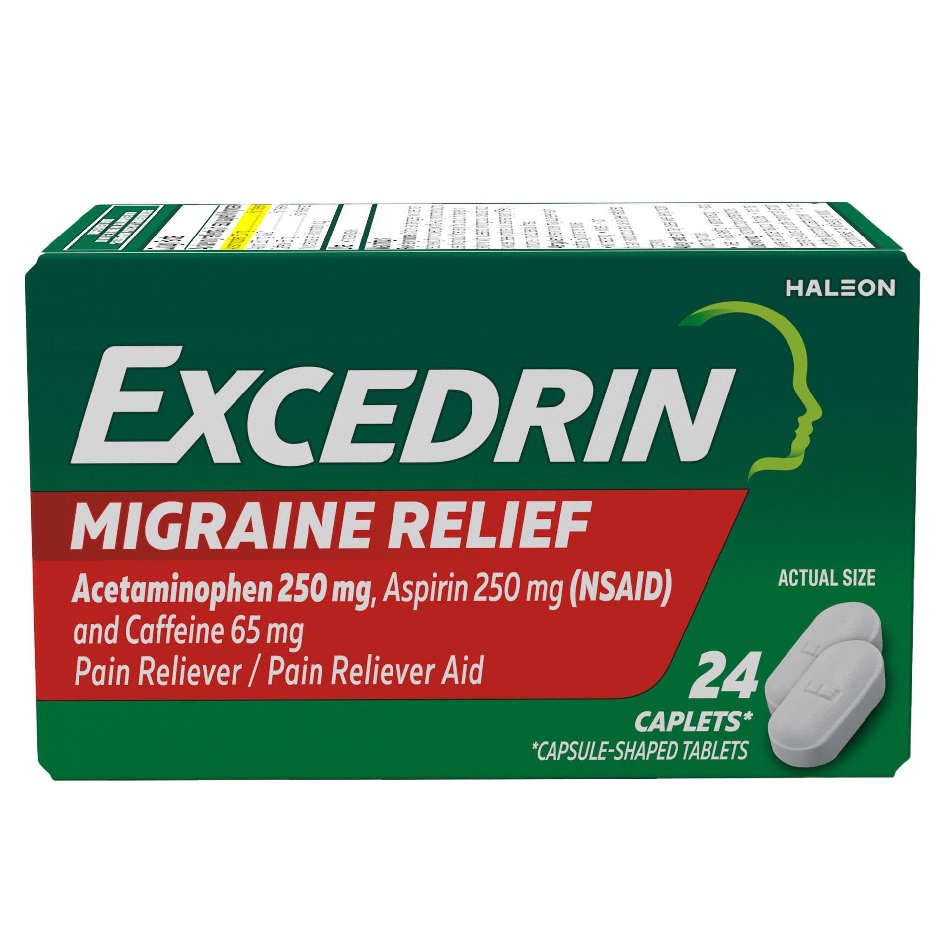 Excedrin Acetaminophen Migraine Caplets - 24ct