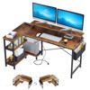 Hrinhom 47"W Reversible L Shaped Gaming Computer Desk with Monitor Stand & Storage Shelves - 4 of 4
