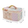 Unique Bargains Ditsy Floral Handheld Quilting Makeup Bag Colorful 1 Pc - 2 of 3