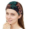 Unique Bargains Women's Eight-leaf Flower Lace Wide Headband 1 Pc - 4 of 4