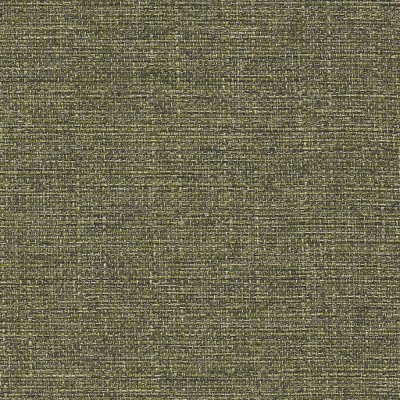 Green Tweed Round Storage Ottoman with Wood Legs