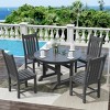 WestinTrends 5 Piece Outdoor Patio Dining Set Outdoor Round Table and Chair Set - 2 of 2