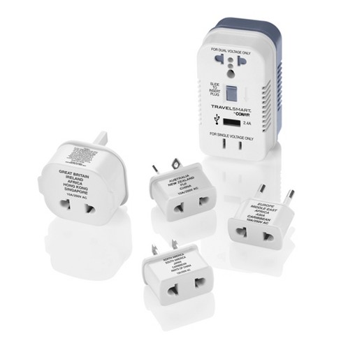 Travel Smart By Conair 2 Outlet Converter Set With Usb Port Target