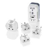 Travel Smart by Conair 2 Outlet Converter Set with USB Port