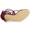 Allegra K Women's Strappy Straps Lace Up Stiletto Heel Sandals - 4 of 4