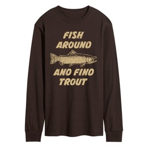 Men's - Instant Message - Fish Around Long Sleeve Graphic T-Shirt - 1 of 3