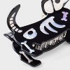 Halloween Skeleton Dog Hair Claw Clip - Black/White - 3 of 3