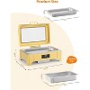Electric Roll Top Chafing Dish Buffet Set with Touch Screen, Catering Food Warmer with 1 Full Size and Glass Window for Party, Wedding - 3 of 4