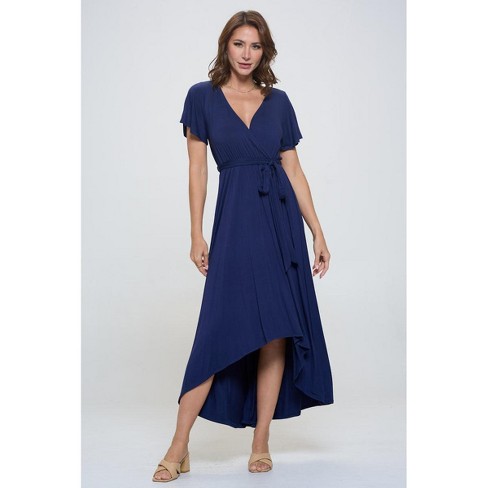 Women's faux outlet wrap dress