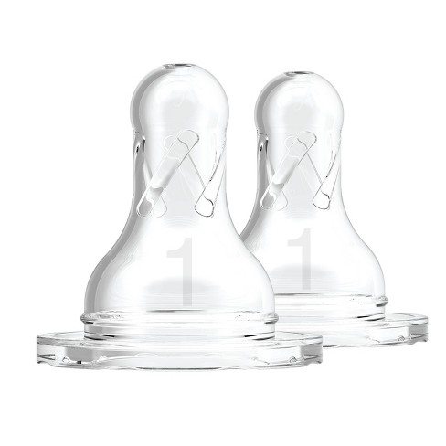 Dr. Brown's Narrow Baby Bottle Nipples - Level 1 - Slow Flow - 2pk - image 1 of 4