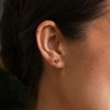 RS Pure by Ross-Simons 0.20 ct. t.w. Ruby 3-Stone Stud Earrings in 14kt Yellow Gold - 3 of 4