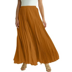 Jessica London Flowing Crinkled Maxi Skirt - 1 of 4