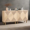 KTMBDW Sideboard Buffet Cabinet - Modern Larger Credenza Kitchen Storage Cabinet with 4 Doors - Accent Buffet Console Table for Dining Room Hallway - 2 of 4