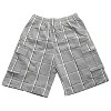 Shaka Wear Men's Cargo Shorts, Relaxed Fit, Plaid, Elastic Waist - 3 of 4