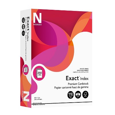 Exact Index Cardstock Paper 110 lbs 8.5" x 11" White 812234