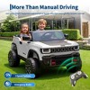Jojoka 24V Licensed Ride on Car for Big Kids, 2-Seater Electric Truck with Remote Control, 3 Speeds, Music & LED Lights - 3 of 4