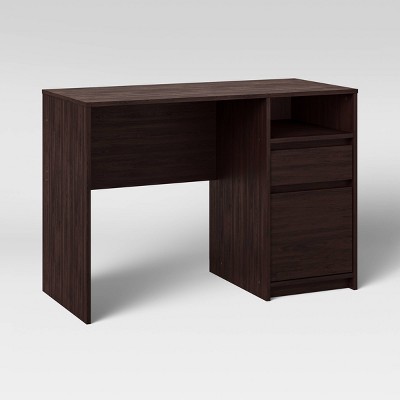 Wood And Metal Desk With Shelves Natural - Room Essentials™ : Target