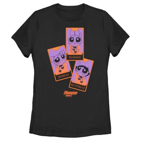 Women's The Powerpuff Girls Halloween Tarot Cards T-shirt - Black - 2x  Large : Target