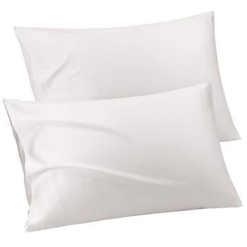 PiccoCasa 100% Cotton Soft Breathable Envelope Closure Pillowcases Set of 2
