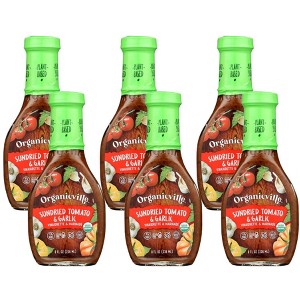 Organicville Organic Sundried Tomato and Garlic Vinaigrette - Case of 6/8 fz - 1 of 4