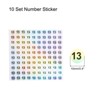 Unique Bargains Office Home Warehouse Self-Adhesive Reflective Sticker 10 Sheets - 2 of 4