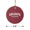 Colgate University Raiders Logo Porcelain Holiday Christmas Tree Ornament - 3 of 4